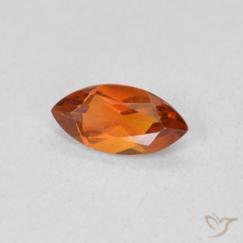 Citrine Orange foncé naturelle Marquise, 0.47 ct, VVS-VS