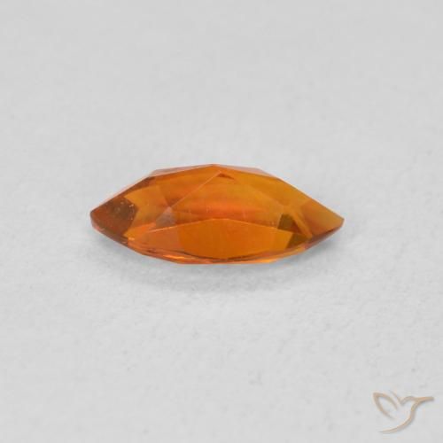 Citrine Orange foncé naturelle Marquise, 0.47 ct, VVS-VS