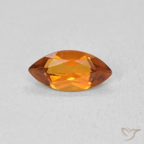 0.51ct Naturel Abricot orange Citrine, Marquise, VS
