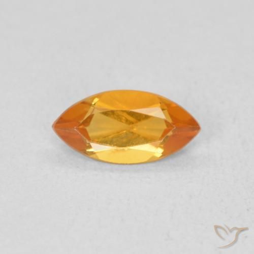 0.48ct Naturel Orange intense Citrine, Marquise, VS