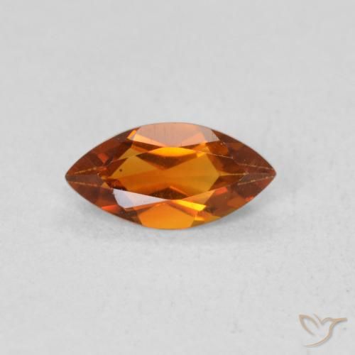 0.52ct Naturel Orange terreux Citrine, Marquise, VS
