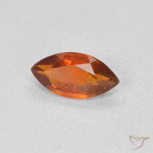Citrine Orange feu naturelle Marquise, 0.52 ct, VVS-VS