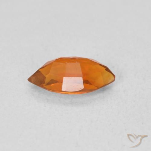 Citrine Orange foncé naturelle Marquise, 0.57 ct, VVS-VS