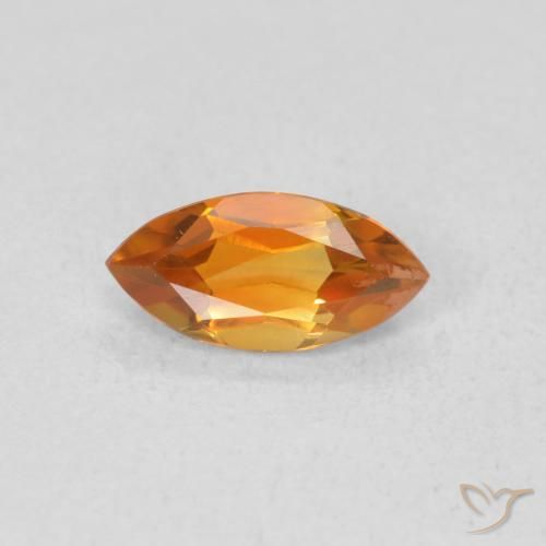 0.56ct Naturel Orange moyen Citrine, Marquise, VVS-VS