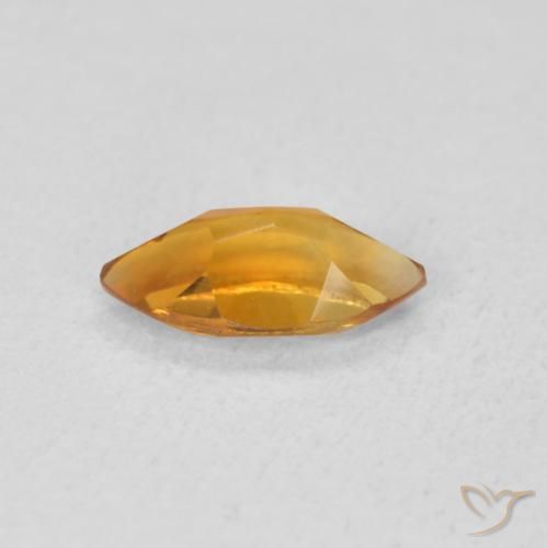 Citrine Orange moyen naturelle Marquise, 0.56 ct, VVS-VS