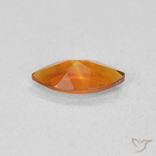 Citrine Orange brun naturelle Marquise, 0.49 ct, VVS-VS