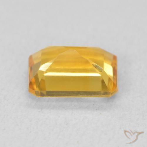 Citrine Or moyen naturelle Octogone / coupe Émeraude, 1.46 ct, VVS