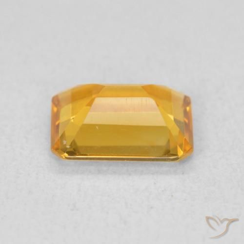 Citrine Doré moyen naturelle Octogone / coupe Émeraude, 1.10 ct, VVS