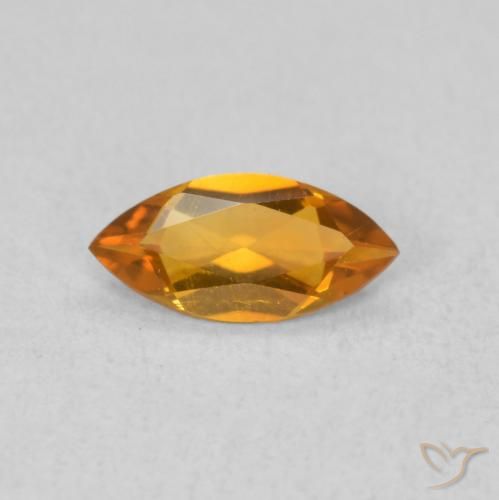 0.40ct Naturel Orange moyen Citrine, Marquise, VS