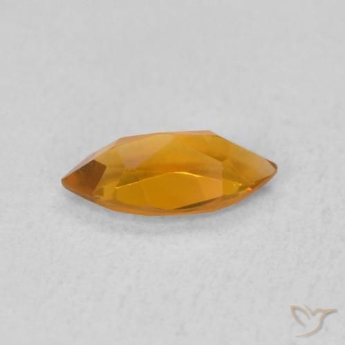 Citrine Orange foncé naturelle Marquise, 0.47 ct, VVS-VS