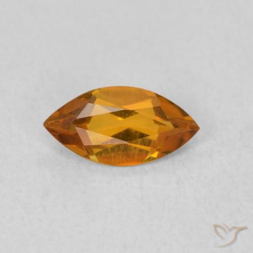 0.50ct Naturel Orange moyen Citrine, Marquise, VVS-VS