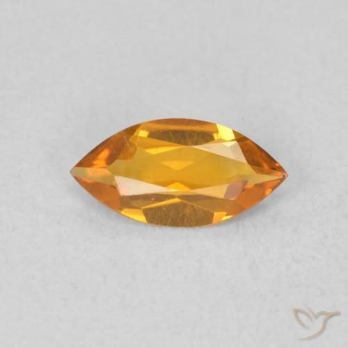 0.42ct Naturel Orange moyen Citrine, Marquise, VVS-VS