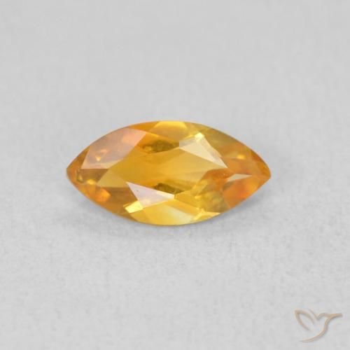0.45ct Naturel Orange moyen Citrine, Marquise, VVS-VS