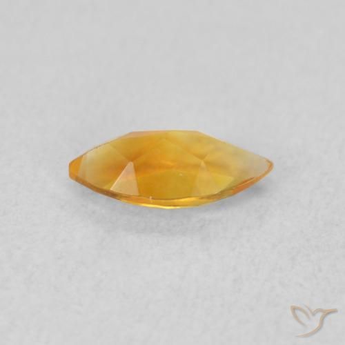 Citrine Orange moyen naturelle Marquise, 0.45 ct, VVS-VS