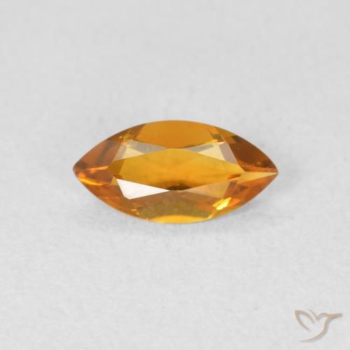 0.42ct Naturel Or orange foncé Citrine, Marquise, VVS
