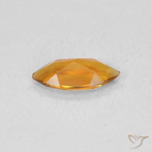 Citrine Or orange foncé naturelle Marquise, 0.42 ct, VVS