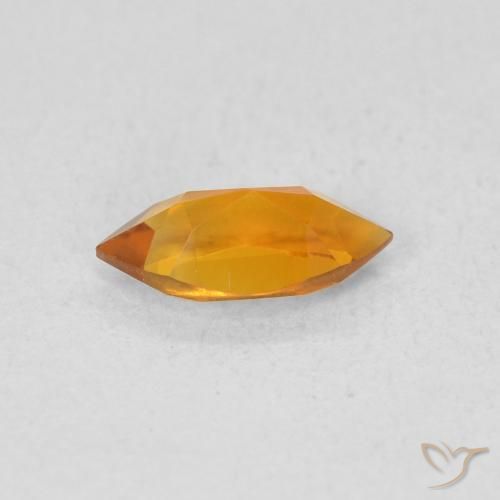 Citrine Or orange foncé naturelle Marquise, 0.53 ct, VVS