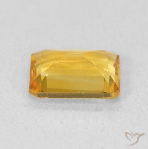 Citrine Doré naturelle Octogone / coupe Émeraude, 1.22 ct, VVS