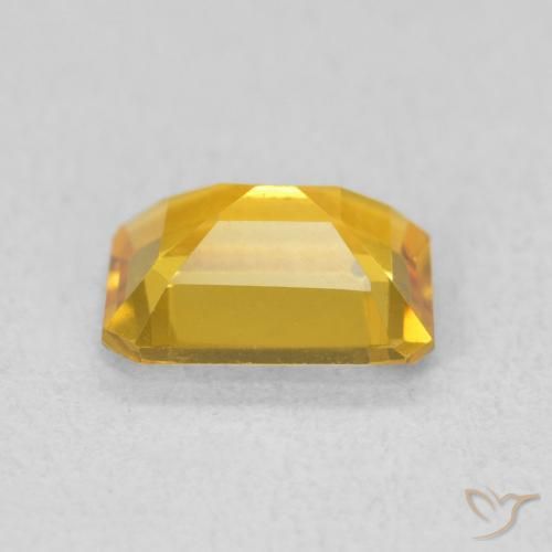 Citrine Or moyen naturelle Octogone / coupe Émeraude, 1.16 ct, VVS-VS