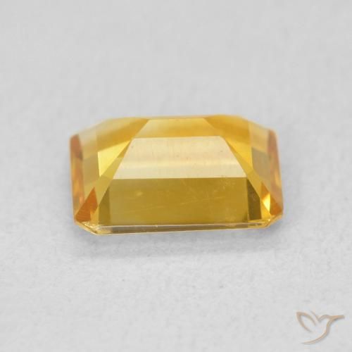 Citrine Doré naturelle Octogone / coupe Émeraude, 1.21 ct, VS