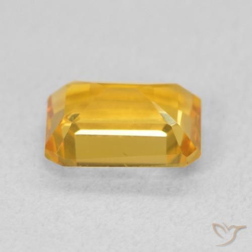 Citrine Doré vif naturelle Octogone / coupe Émeraude, 1.51 ct, VS