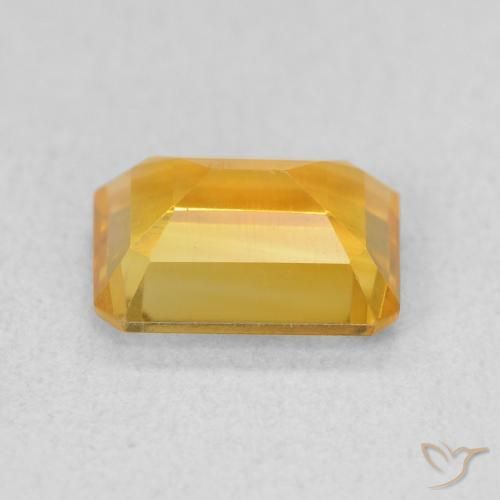 Citrine Or-orange moyen naturelle Octogone / coupe Émeraude, 1.40 ct, VS