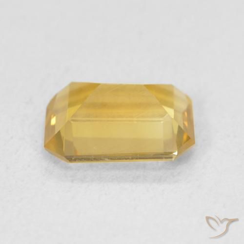 Citrine Orange Doré naturelle Octogone / coupe Émeraude, 1.12 ct, VS