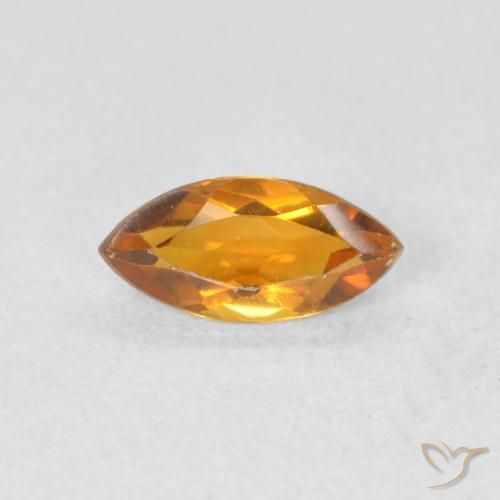 Citrine Or naturelle Marquise, 0.46 ct, VVS-VS