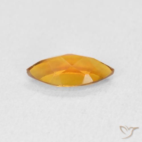 Citrine Or naturelle Marquise, 0.46 ct, VVS-VS