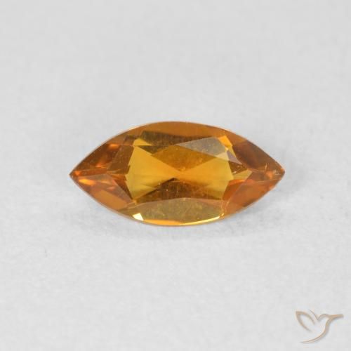 0.43ct Naturel Orange moyen Citrine, Marquise, VVS-VS
