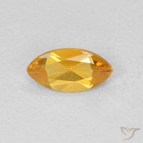 Citrine Doré foncé naturelle Marquise, 0.46 ct, VVS-VS