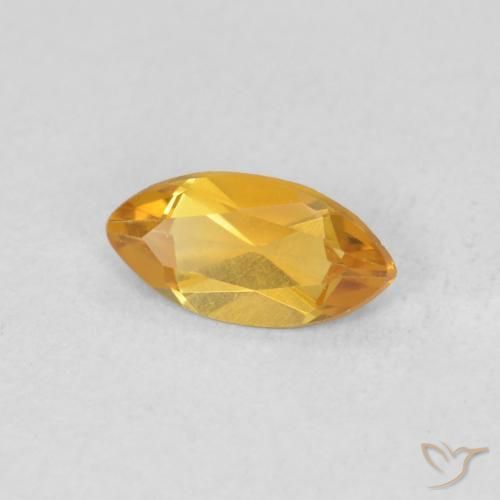 Citrine Doré foncé naturelle Marquise, 0.46 ct, VVS-VS