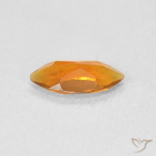 Citrine Orange moyen naturelle Marquise, 0.43 ct, VVS-VS