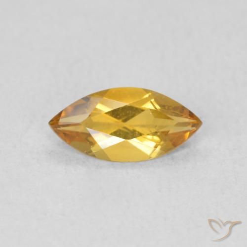 0.46ct Naturel Doré foncé Citrine, Marquise, VVS-VS