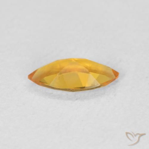 Citrine Or orange foncé naturelle Marquise, 0.44 ct, VVS-VS