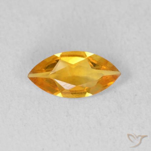 0.42ct Naturel Or orange foncé Citrine, Marquise, VVS-VS