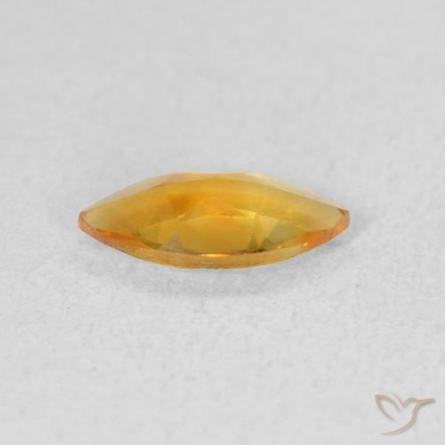 Citrine Or orange foncé naturelle Marquise, 0.42 ct, VVS-VS