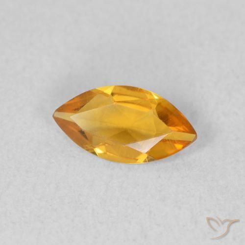 Citrine Or naturelle Marquise, 0.39 ct, VVS-VS