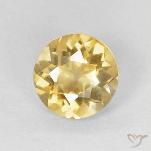1.47ct Naturel Jaune clair Citrine, Tour, VS