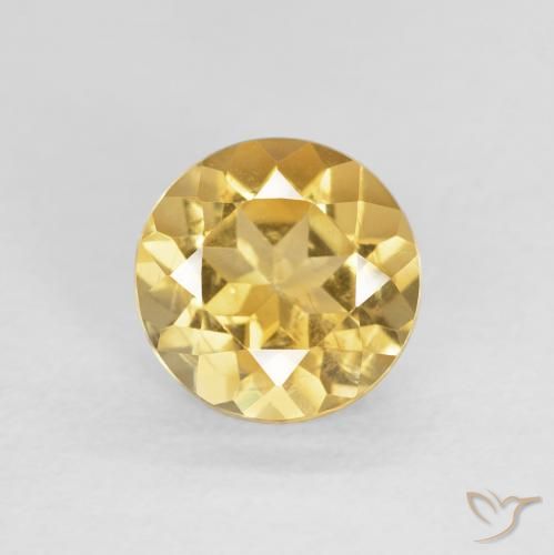 1.17ct Naturel Jaune clair Citrine, Tour, VS