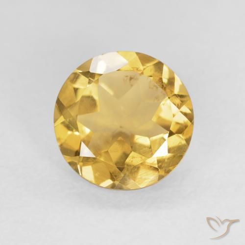 1.52ct Naturel Doré léger Citrine, Tour, VS