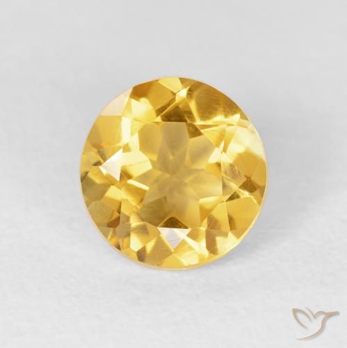 1.54ct Naturel Doré vif Citrine, Tour, VVS-VS