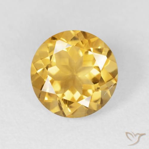 1.90ct Naturel Or moyen Citrine, Tour, VVS