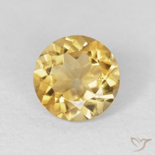 1.65ct Naturel Or moyen Citrine, Tour, VVS