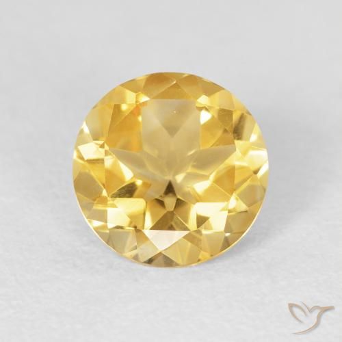 1.60ct Naturel Orange Doré Citrine, Tour, VVS