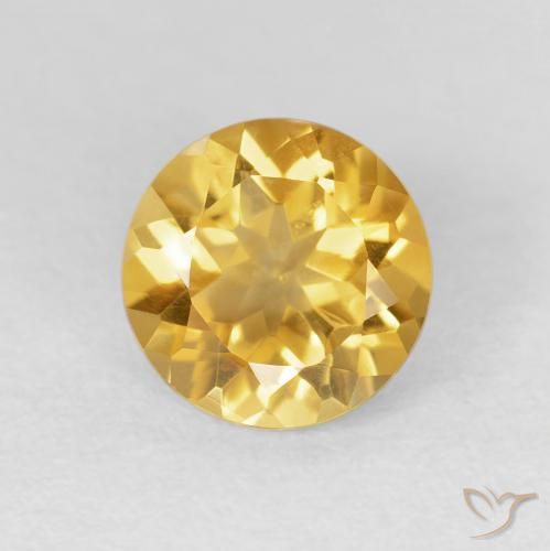 1.70ct Naturel Doré vif Citrine, Tour, VVS-VS