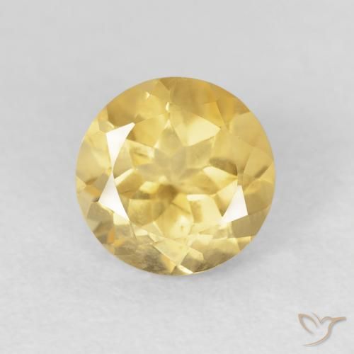 1.34ct Naturel Jaune moyen Citrine, Tour, VVS-VS