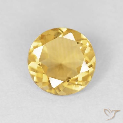 1.02ct Naturel Doré moyen Citrine, Tour, VVS-VS
