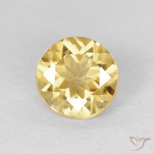 1.13ct Naturel Doré léger Citrine, Tour, VVS-VS