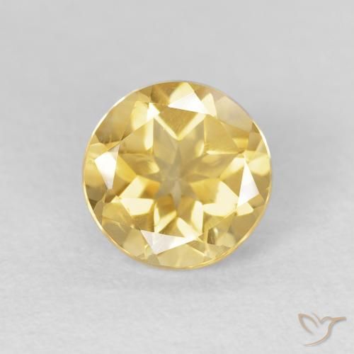 1.59ct Naturel Jaune doré léger Citrine, Tour, VVS-VS